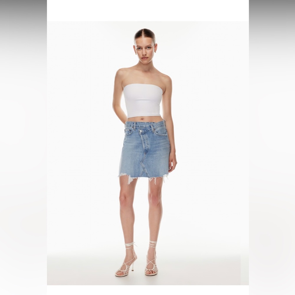 Brand New Agolde Criss Cross Jean Skirt Size 24